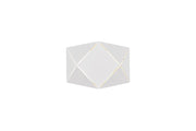 Applique da Interno a LED in Metallo Bianco Opaco