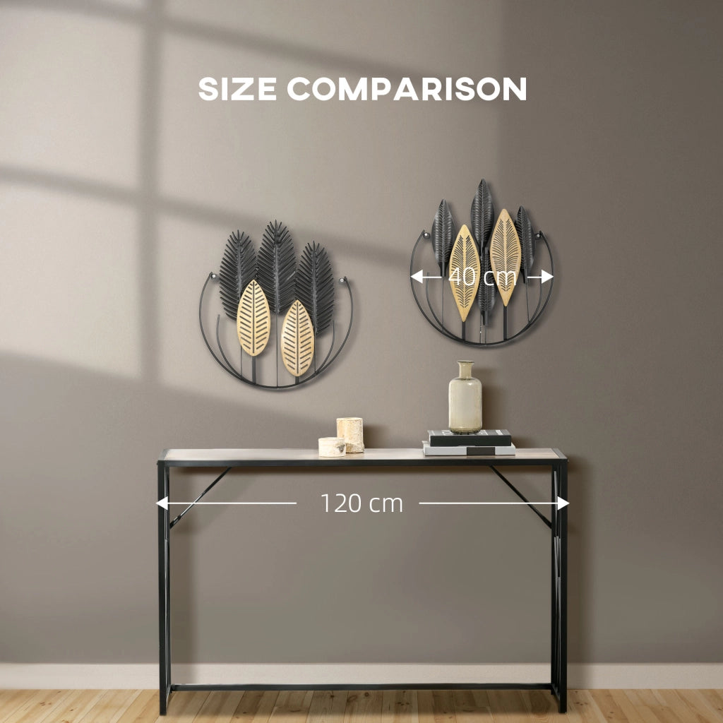 Quadro Moderno Decorativo per Parete ¨C zephmum ¨C Metallico Naturale e Nero