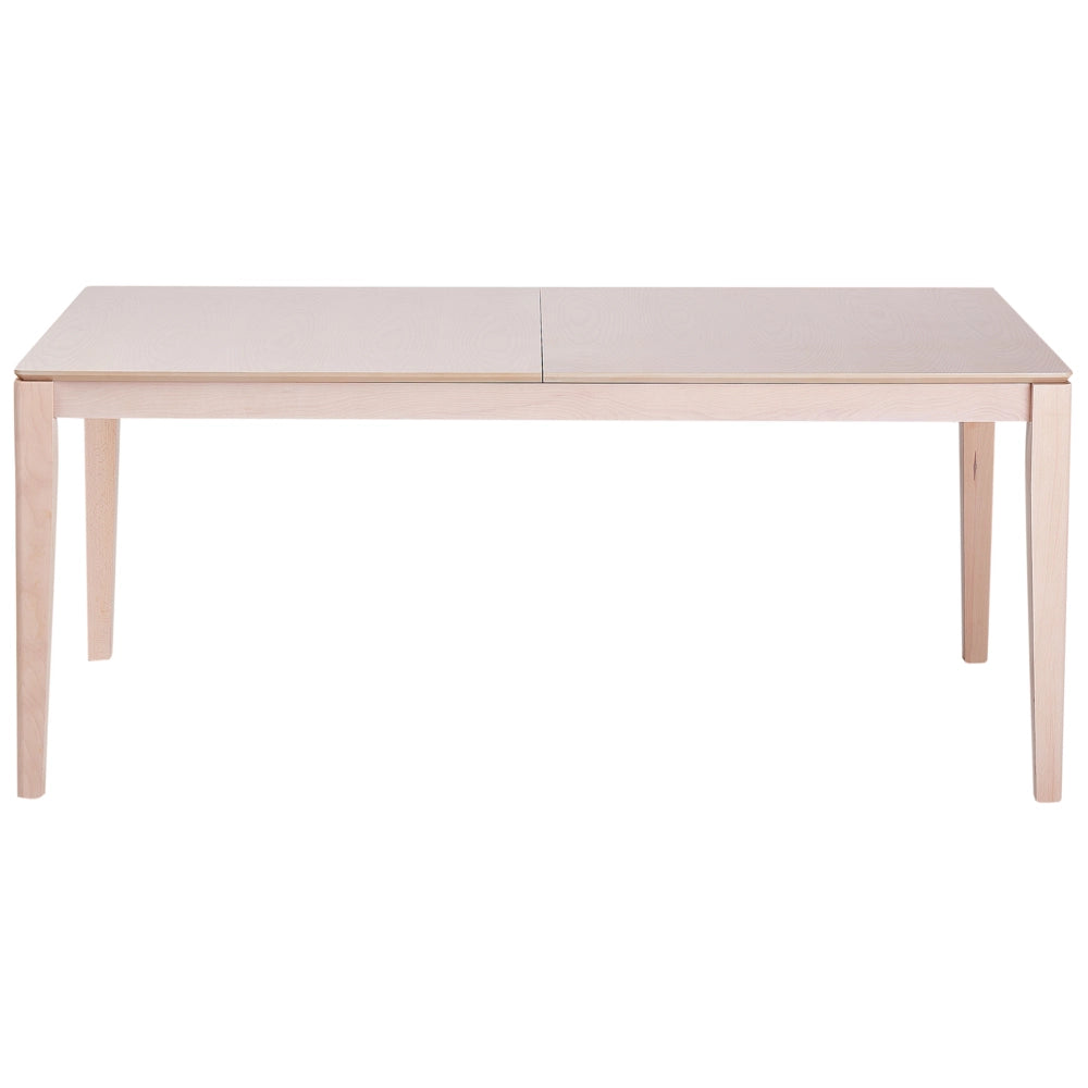 Tavolo da pranzo allungabile in MDF di faggio bianco chiaro 180/240 x 90 cm Gambe in legno di gomma