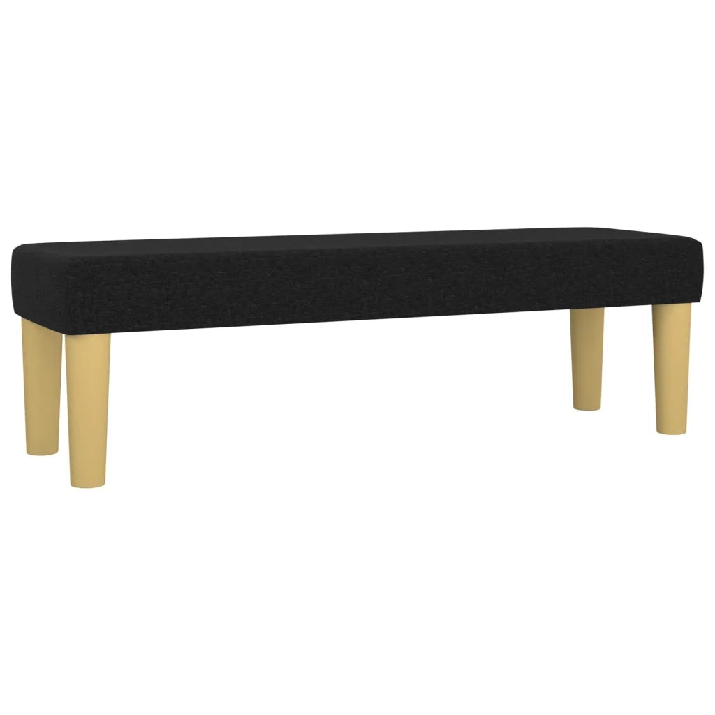 Panca Nera 100x30x30 cm in Tessuto 346654