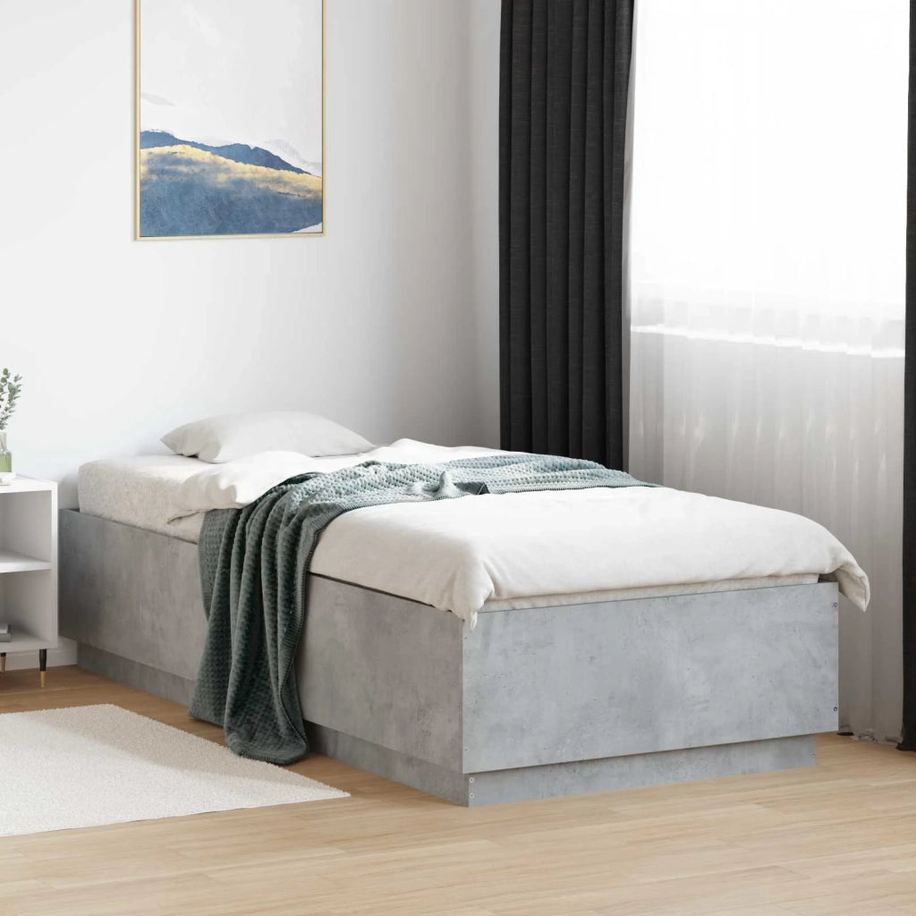 Struttura del letto Grigio Cemento 80 x 200 cm 3429658