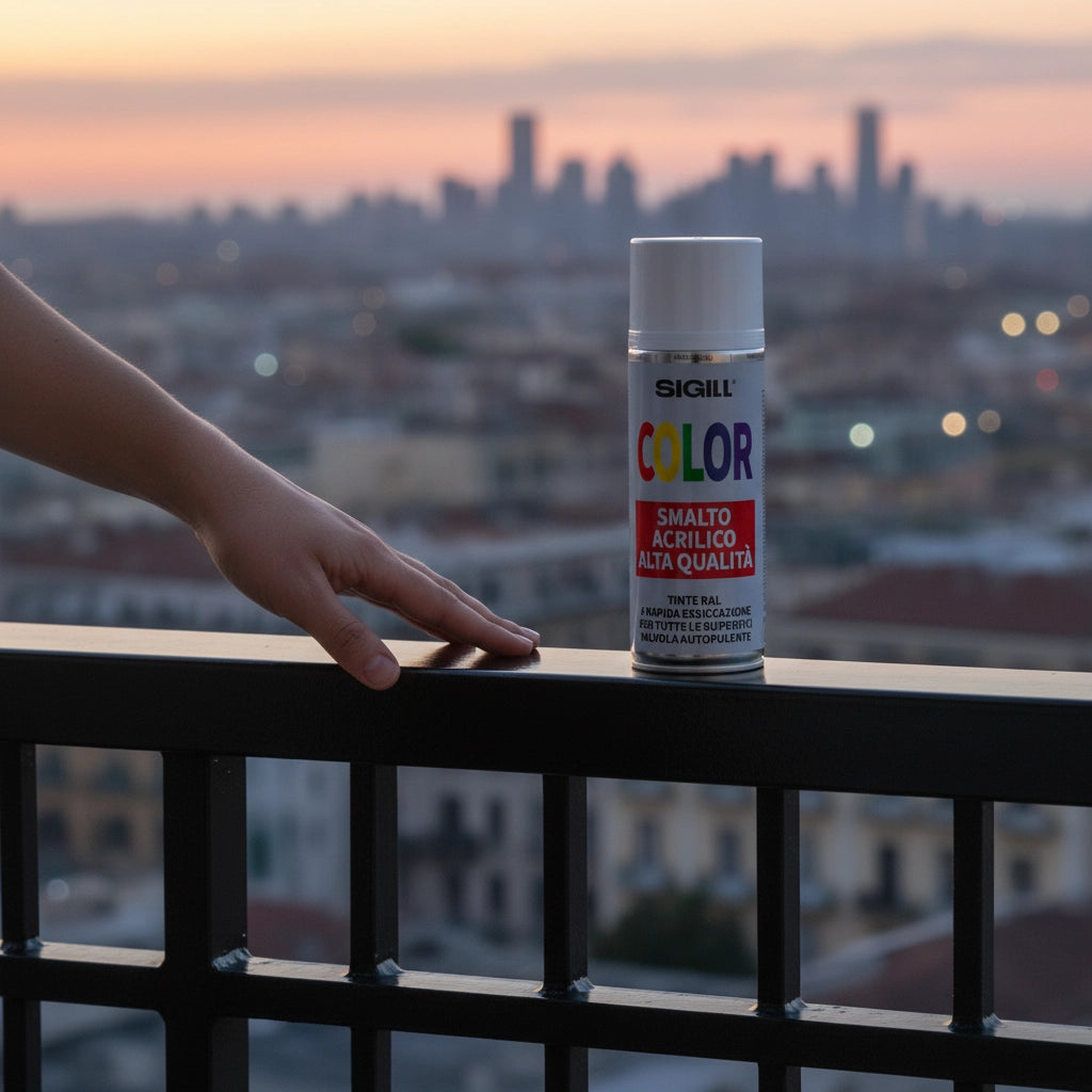 Color smalto acrilico spray di alta qualità per tutte le superfici 400 ml *** colore- rosso traffico - ral 3020, con...