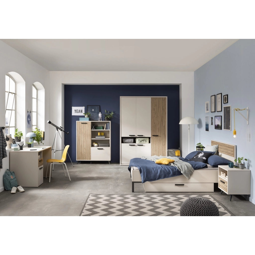 LETTO BRAVO 1 PIAZZA E MEZZA CASHMERE/RIGATO.