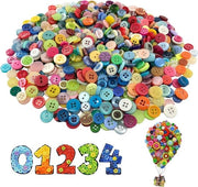 Set di 1000 knopen colorati - ideale per lavori di hobby creativi
