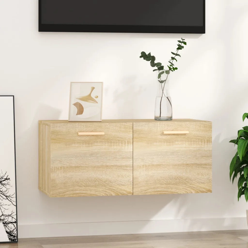 Armadietto a Muro Rovere Sonoma 80x35x36,5 cm Legno Multistrato cod mxl 32888