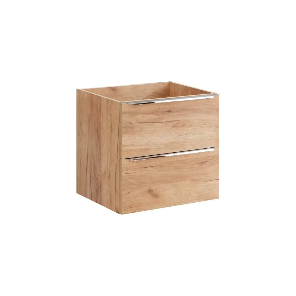 Mobile sottolavabo NALYA 60 cm – Rovere chiaro – Eleganza naturale e design sospeso