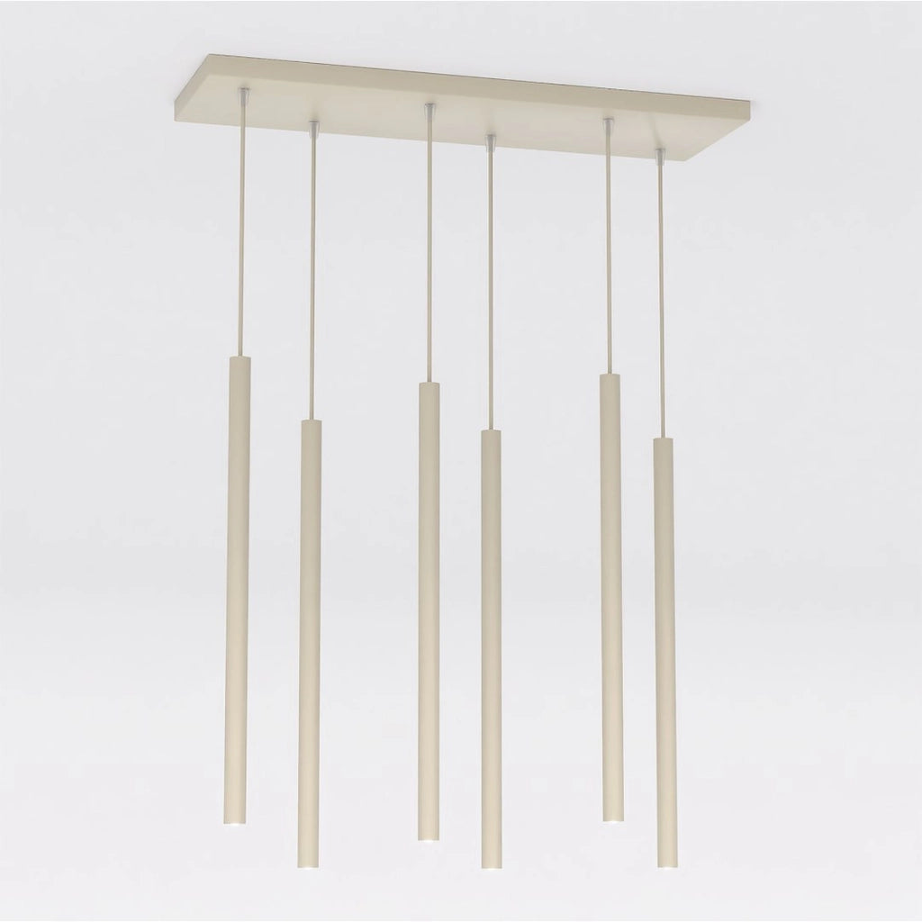 Lampada a sospensione SELTER in acciaio beige