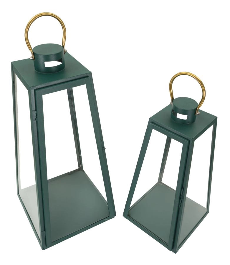 LANTERNE GRENT SET 2 PZ CM Ø 25X25X57-20X20X45