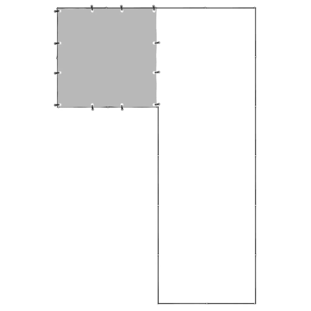 Recinto per animali da esterno per cani 4,84 m² 110 cm acciaio nero 02_0000533