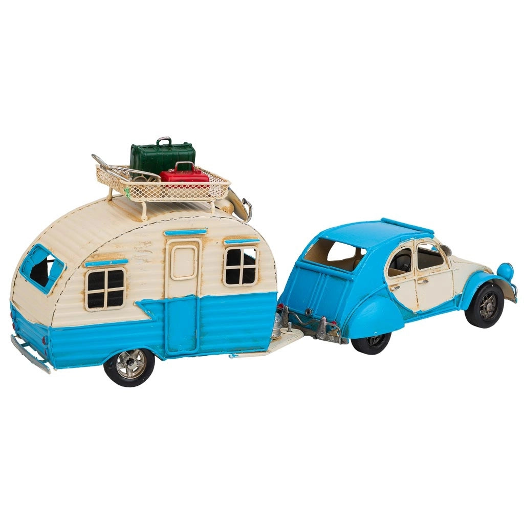 RimorchioCaravanCaravan inMetalloBlu 41x9,5x15,5h