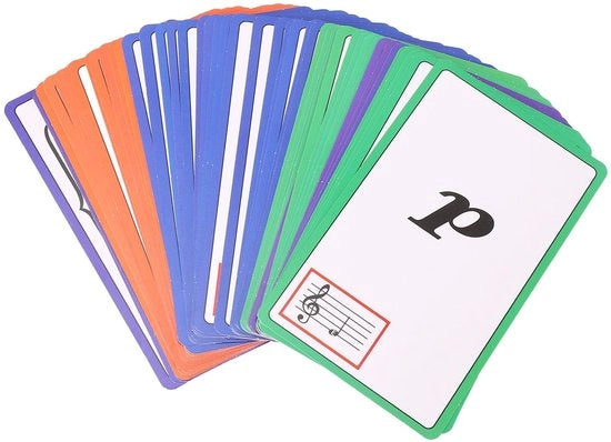 Carte da Musica - 50 pezzi - Colorate - Gelate Duraturevoli - Angoli Smussati - Pratica Efficiente - Carte da Musica