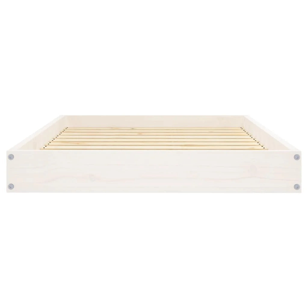 Divano letto per cani comodo 91,5 x 64 x 9 cm in legno massello di pino bianco 02_0043006