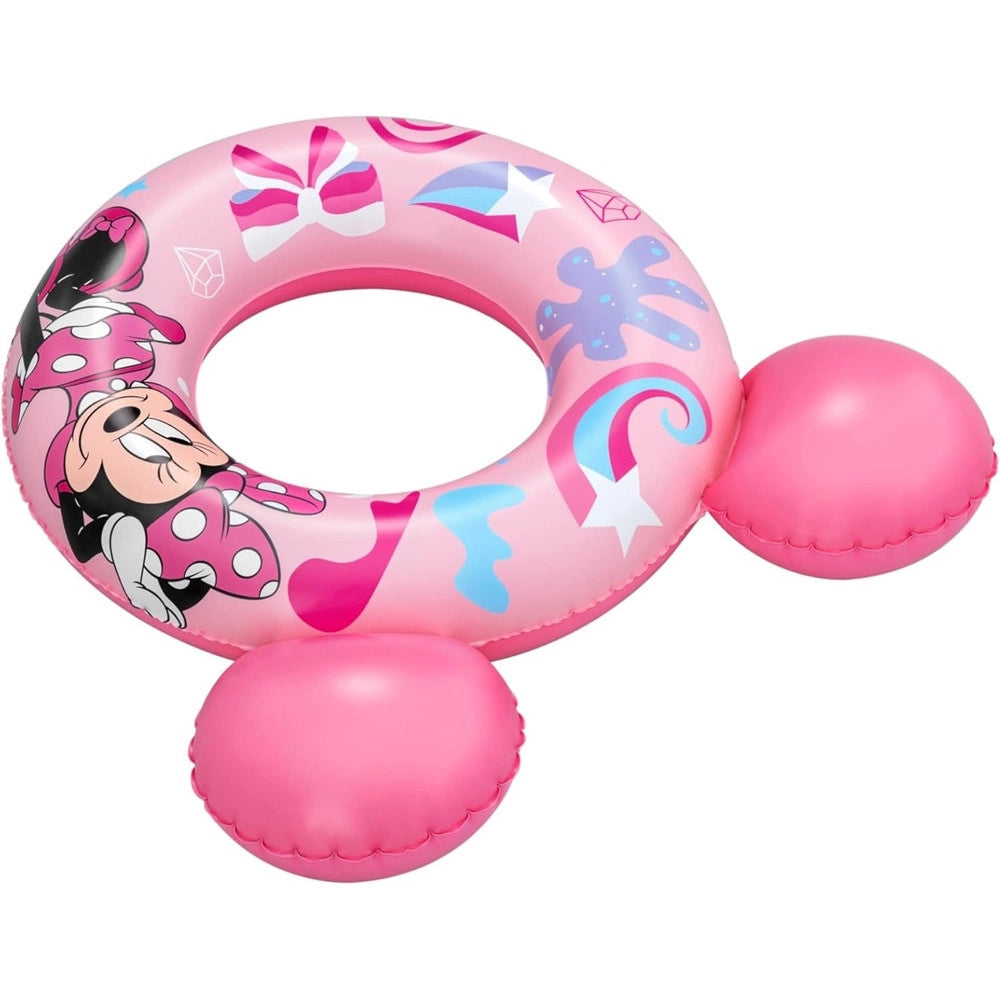 Trade Shop - Salvagente Gonfiabile Galleggiante Splash Pal Minnie Con Orecchie Rosa 65 Cm 9102n -