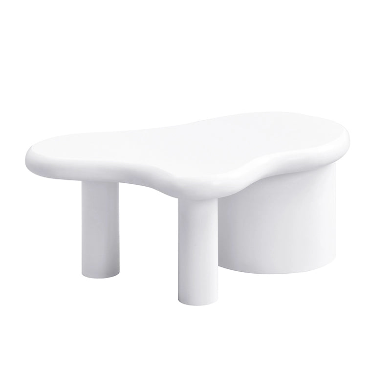 Tavolino da salotto moderno - Zephmum - Forma irregolare, 2 cassetti, stabile