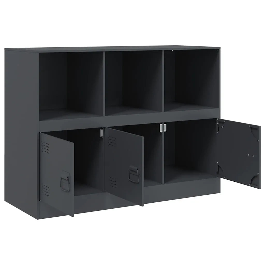 Credenza Antracite 99x39x73 cm in Acciaio 841789