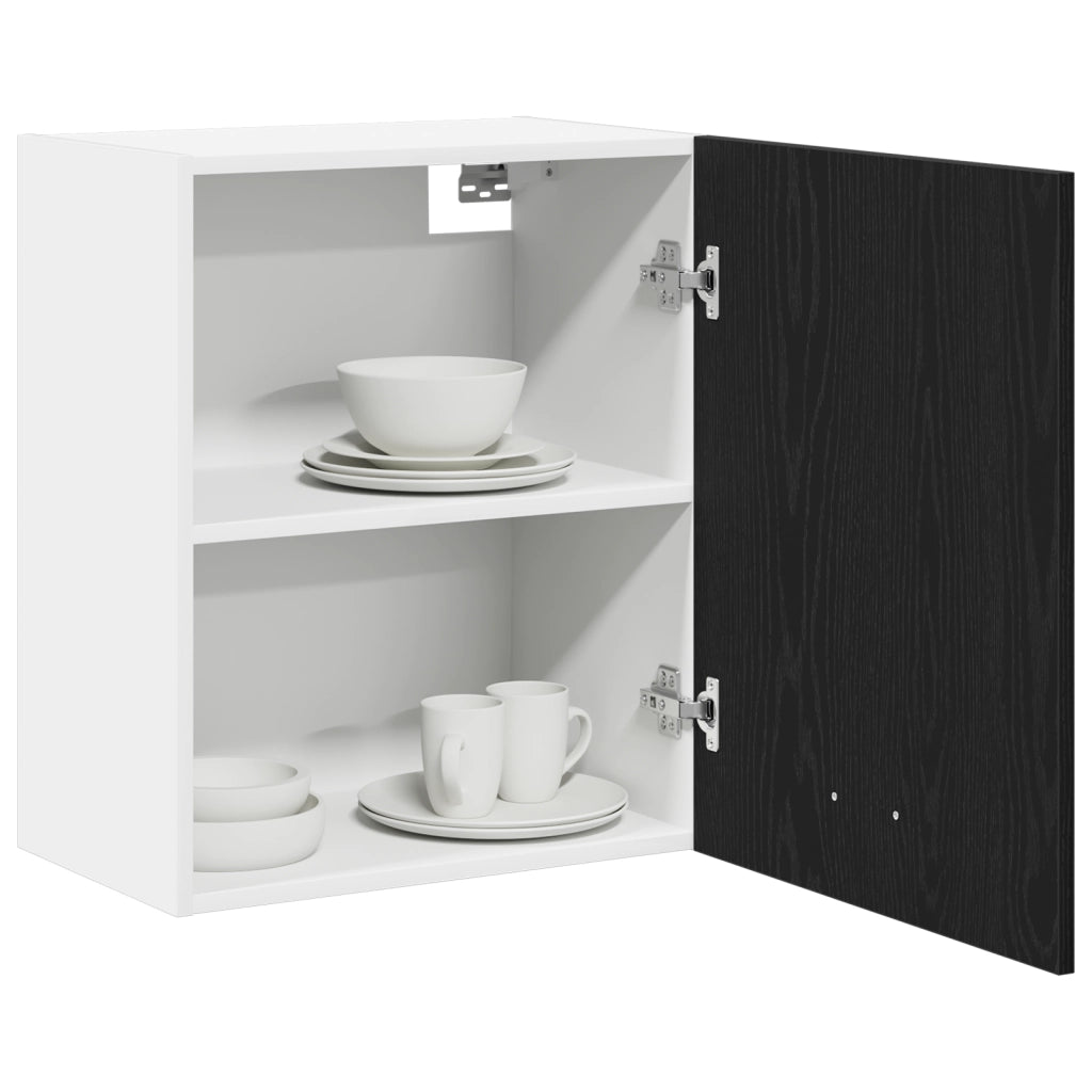 Armadi a muro  - 2 confezioni - Rovere nero, 100x31x60 cm - Realizzati in legno ingegnerizzato