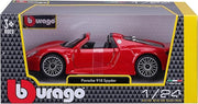 BBURAGO Porsche 918 Spyder Scala 1:24, Replica Diecast con Portiere Apribili, Licenza Ufficiale Porsche,Eta 3+