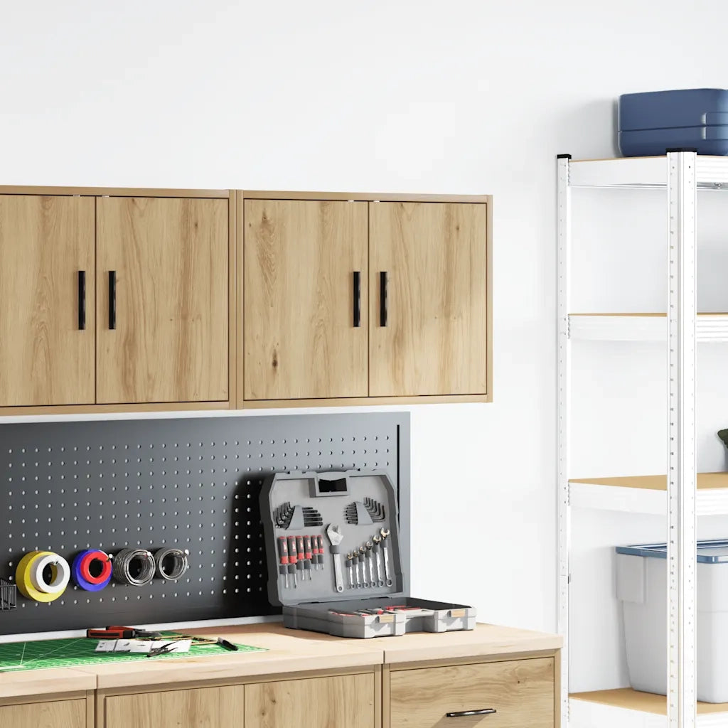 Pensile per Garage Rovere Artigianale in Legno Multistrato 860659