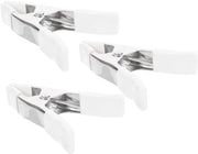 Chiodi a molla per fissaggio posteriore 3 pezzi - Chiodi a vite - Chiodi per lavorazione del legno - Chiodi robusti - Chiodi per fissaggio di supporti posteriori - Cromo/PVC plastica.