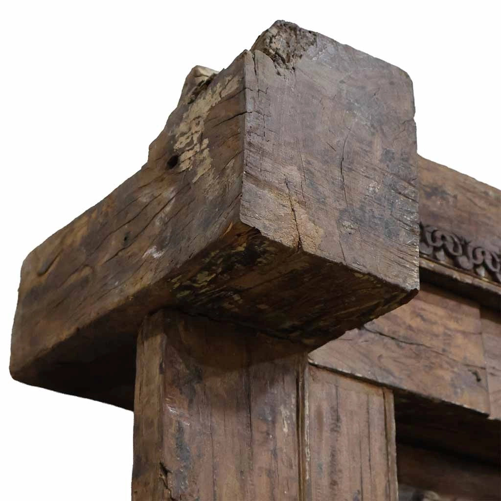 Porta in legno marrone 155x33x216h cm
