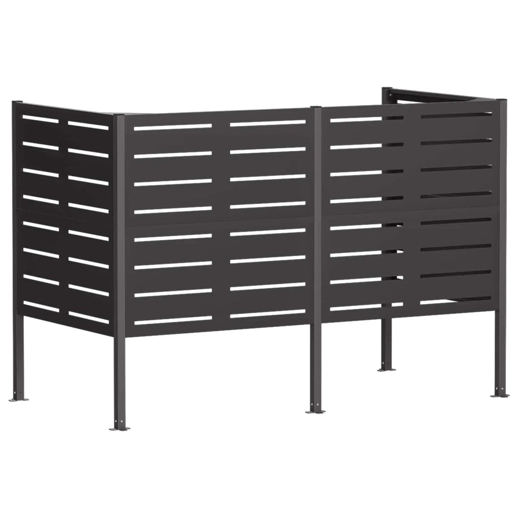 Schermo per bidone della spazzatura 167 x 85 x 113 cm Acciaio 8013433