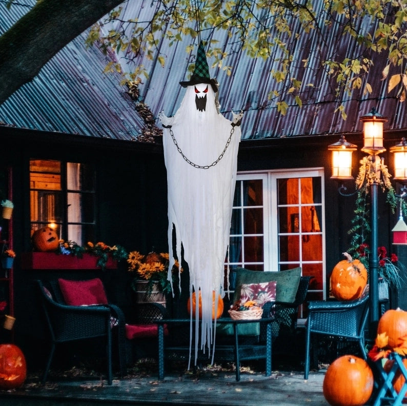 DECORAZIONE Halloween Spirito Prigioniero Animata 88x16x204 cm Verde