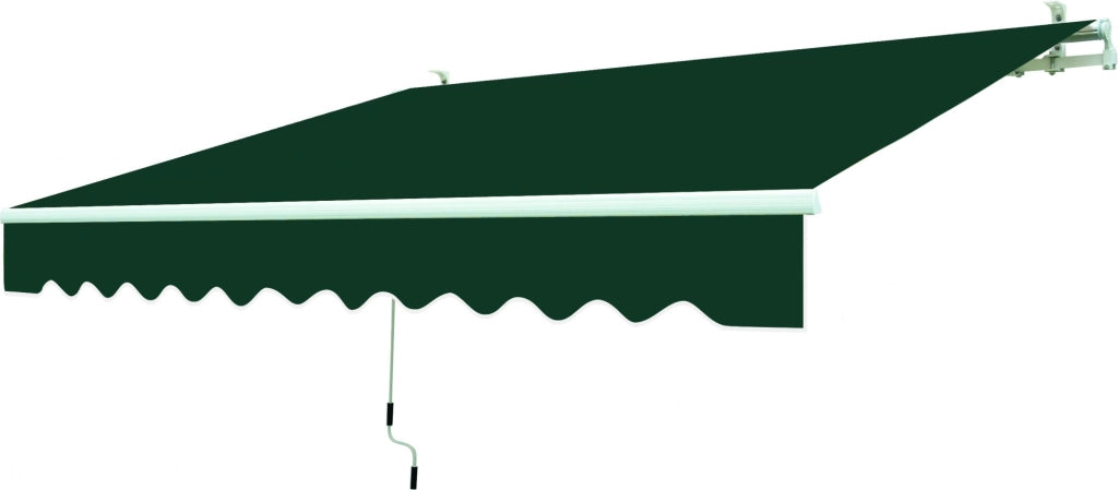 Tenda da sole a parete L.300xH.200cm, in poliestere 280 gr/m² verde Fredi