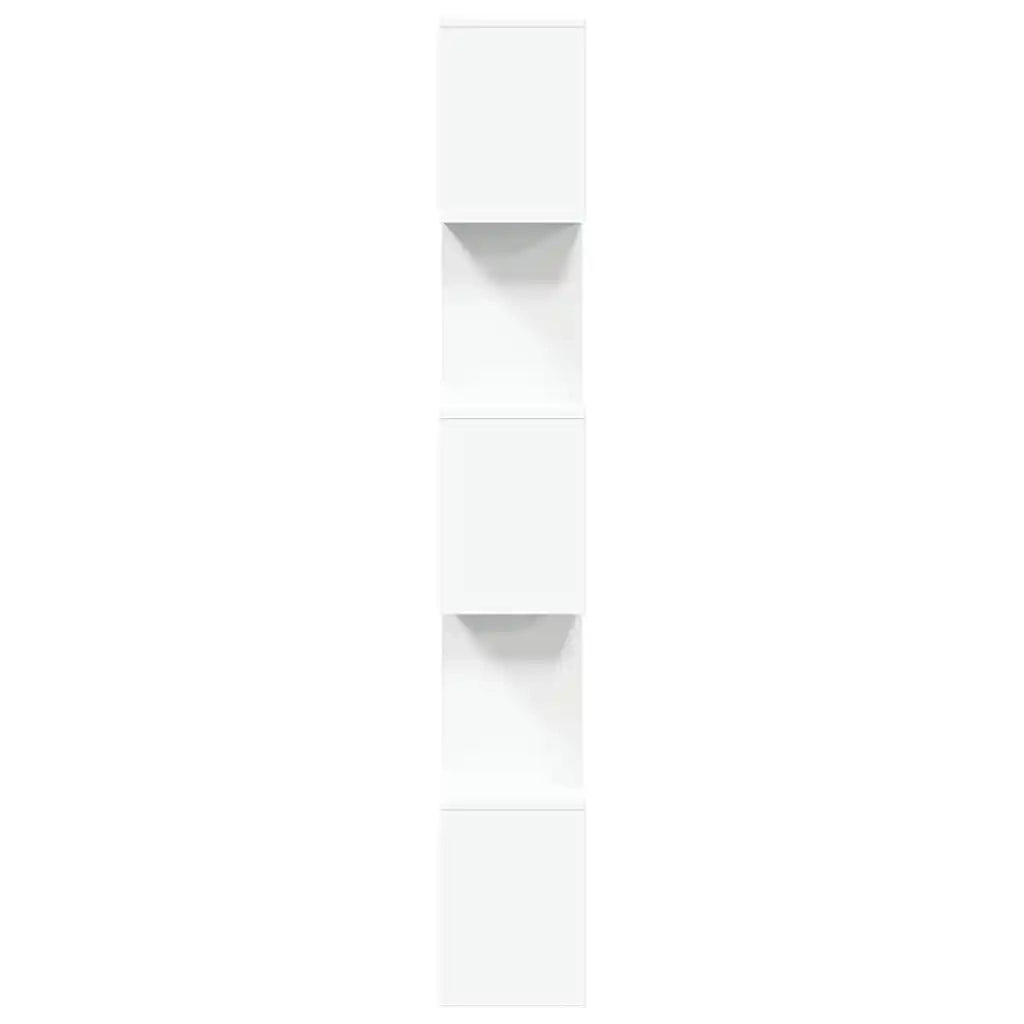 Libreria divisoria per ambienti a 5 ripiani bianca 70x24x161 cm in legno ingegnerizzato 858093