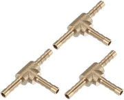 Connettori a T in rame - 3 vie - 4 mm - per tubi flessibili - 3 pezzi