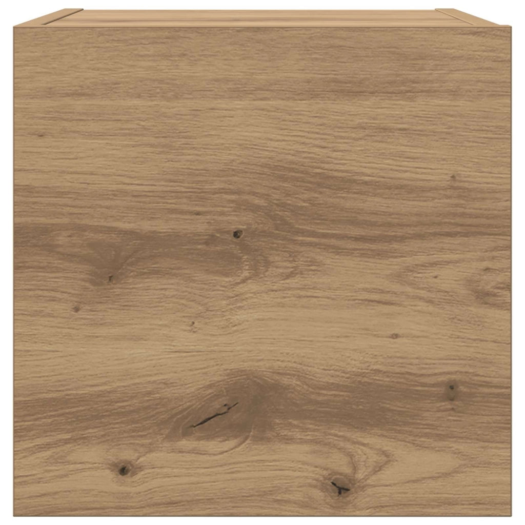 Set di 4 mobili TV moderni con 4 ante funzionali 30,5 x 30 x 30 cm realizzati in legno di rovere ingegnerizzato realizzati a mano 02_0058395