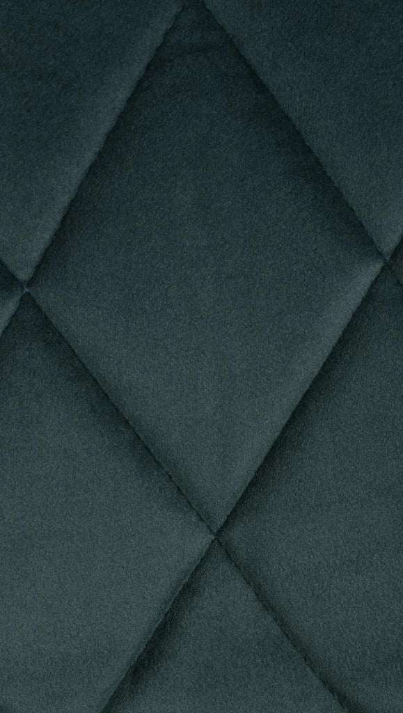Sgabello da bar Lazio Velvet Verde scuro,bianco