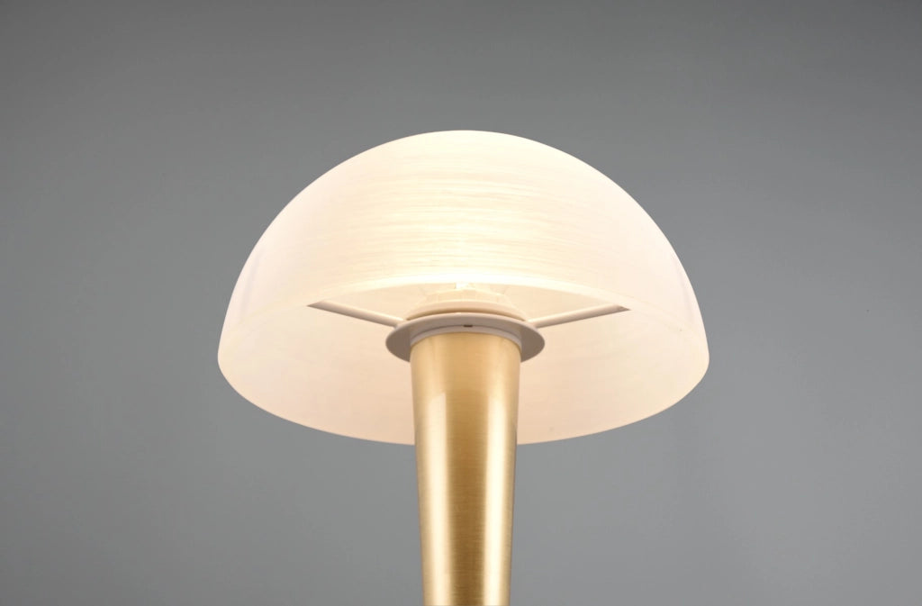 Lampada da tavolo ottone/bianco touch E14 Canaria RL
