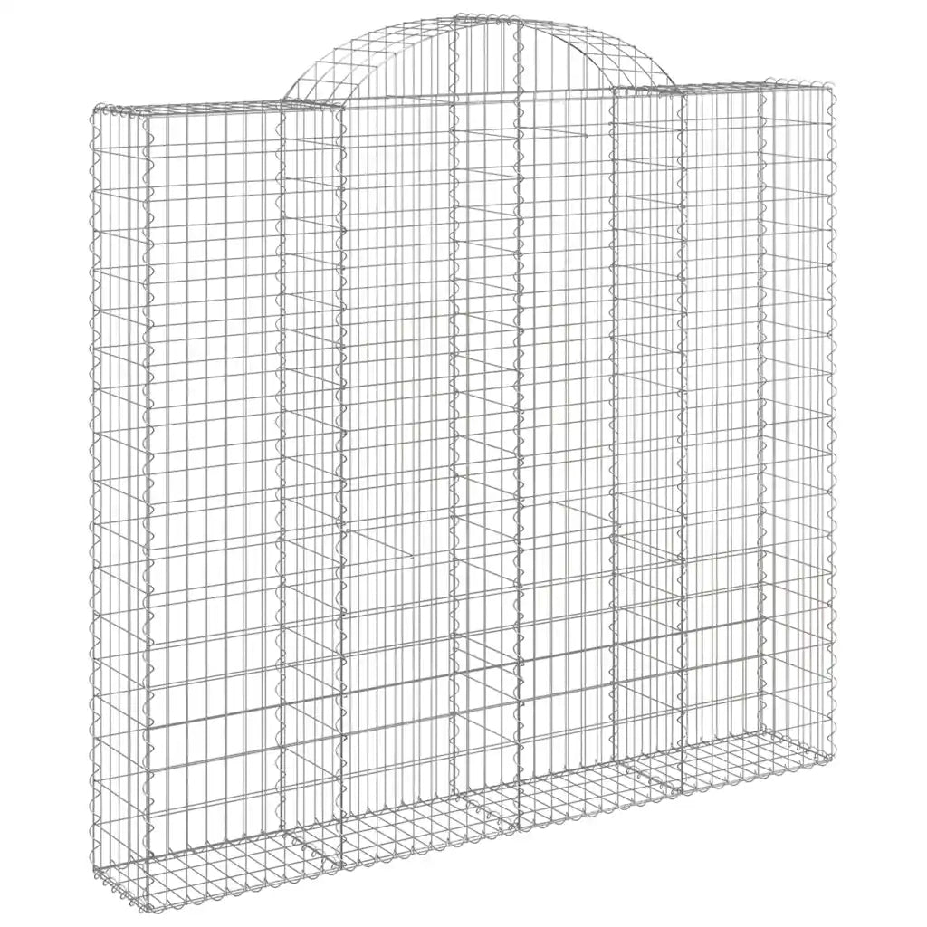 Cesti Gabbioni ad Arco 9 pz 200x50x180/200 cm Ferro Zincato 3146411