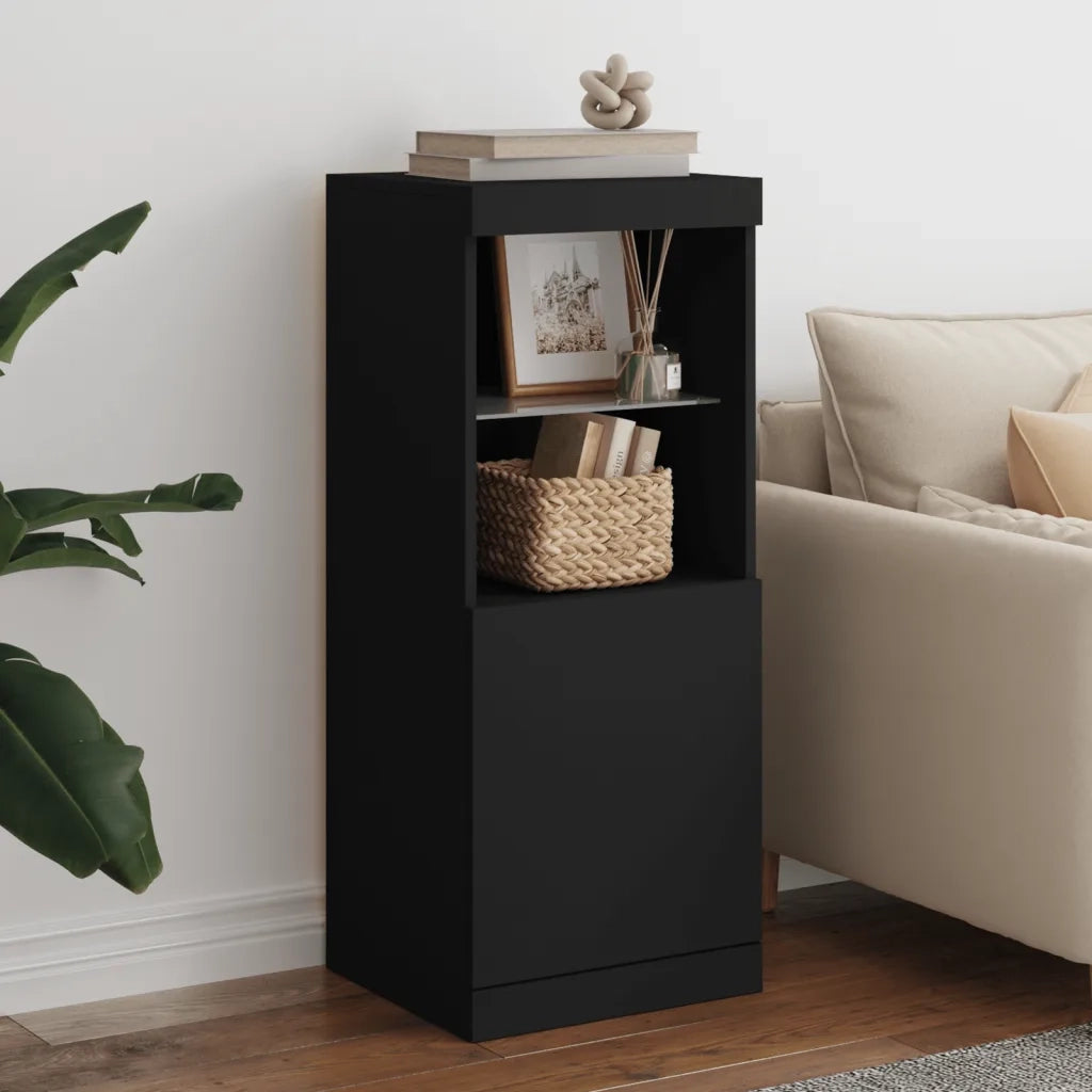 Credenza con Luci LED Nera 41x37x100 cmcod mxl 110272
