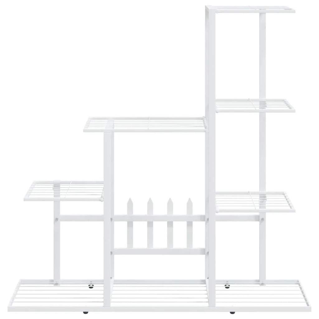 Portavasi fioriera 94,5 x 25 x 88 cm metallo bianco 02_0045168