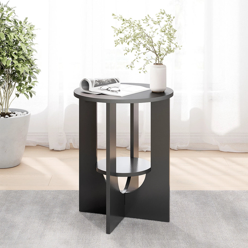 Vicco Tavolino da salotto Nero 40 x 40 cm
