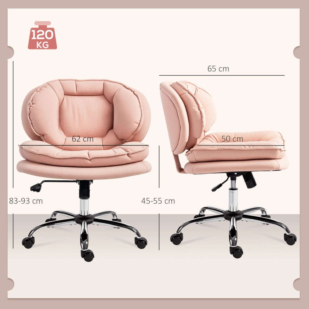 Sedia da Ufficio con Schienale e Seduta Imbottita ¨C zephmum ¨C Rosa
