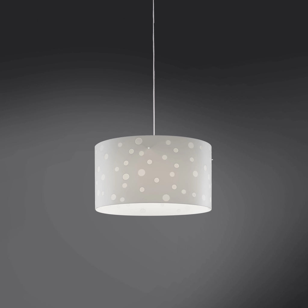 Lampadario Moderno Pois Polilux ® Bianco Materie Plastiche 3 Luci E27
