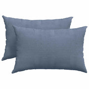 Cuscini da Divano 2 pz | Cuscini per sedie Blu 60 x 40 cm Tessuto in Cords