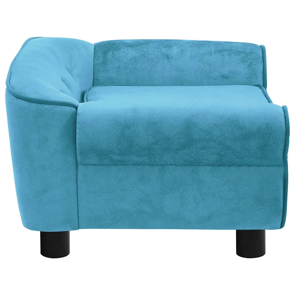Divano per Cani Turchese 72x45x30 cm in Peluche CFW6324345