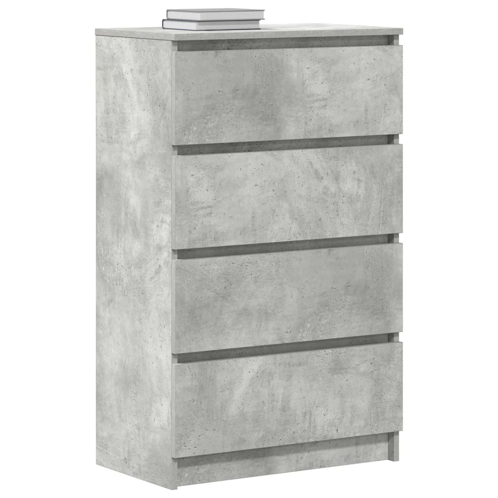 Credenza Grigio Cemento 60x35x98,5 cm in Legno Multistrato 800535