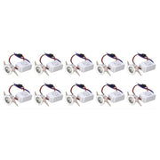 Trade Shop - Faretto A Led Da 1w Punto Luce Ad Incasso Bianco Caldo Freddo 220v Set Da 10pz -