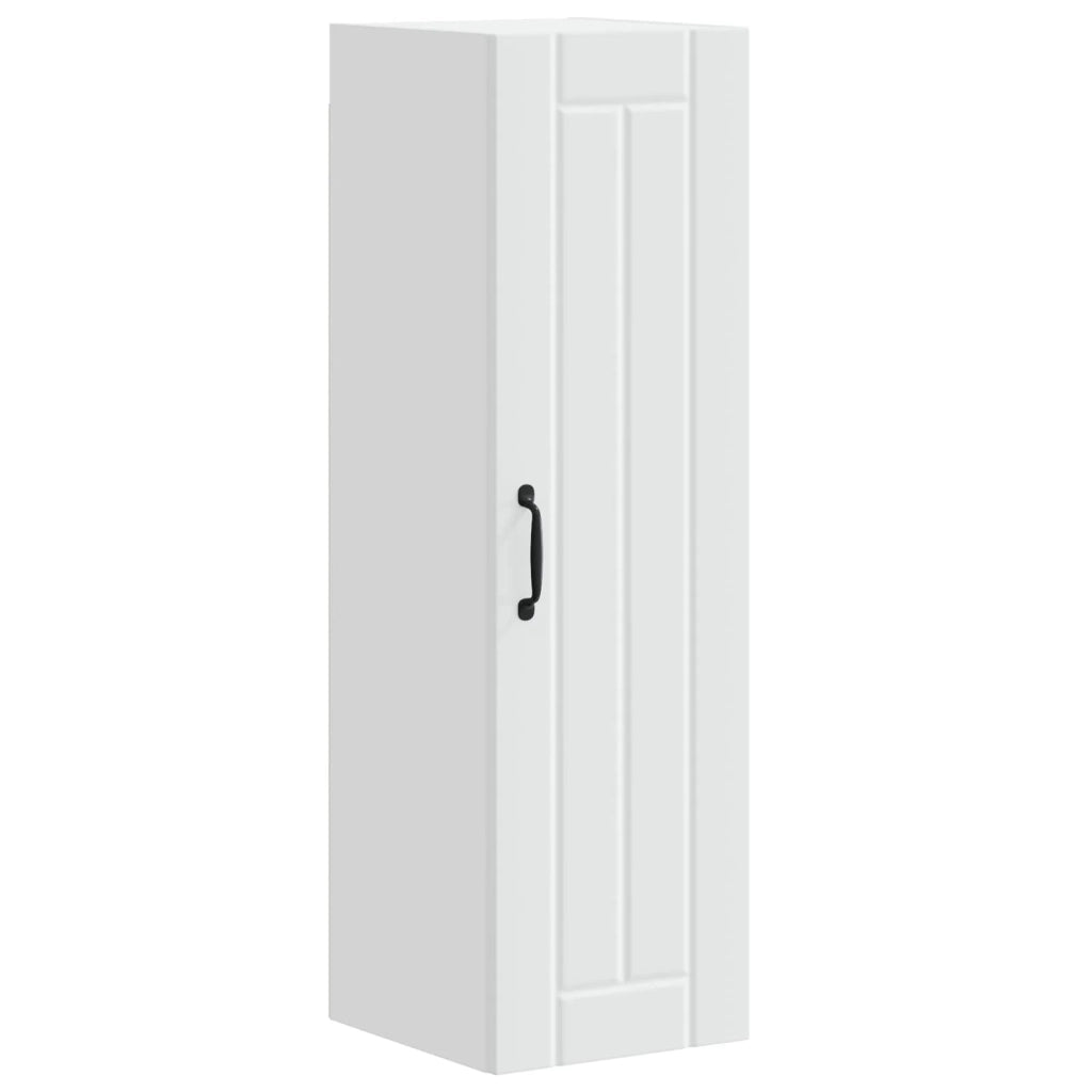 Mobile da cucina rettangolare moderno con pratico spazio di archiviazione 30 x 31 x 100 cm legno ingegnerizzato bianco 02_0054122