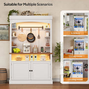 Mobile cucina multiuso con ante ¨C Minimal ¨C Bianco, 183cm, in legno