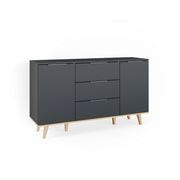 Vicco Cassettiera per camera da letto Antracite 40 x 82 cm