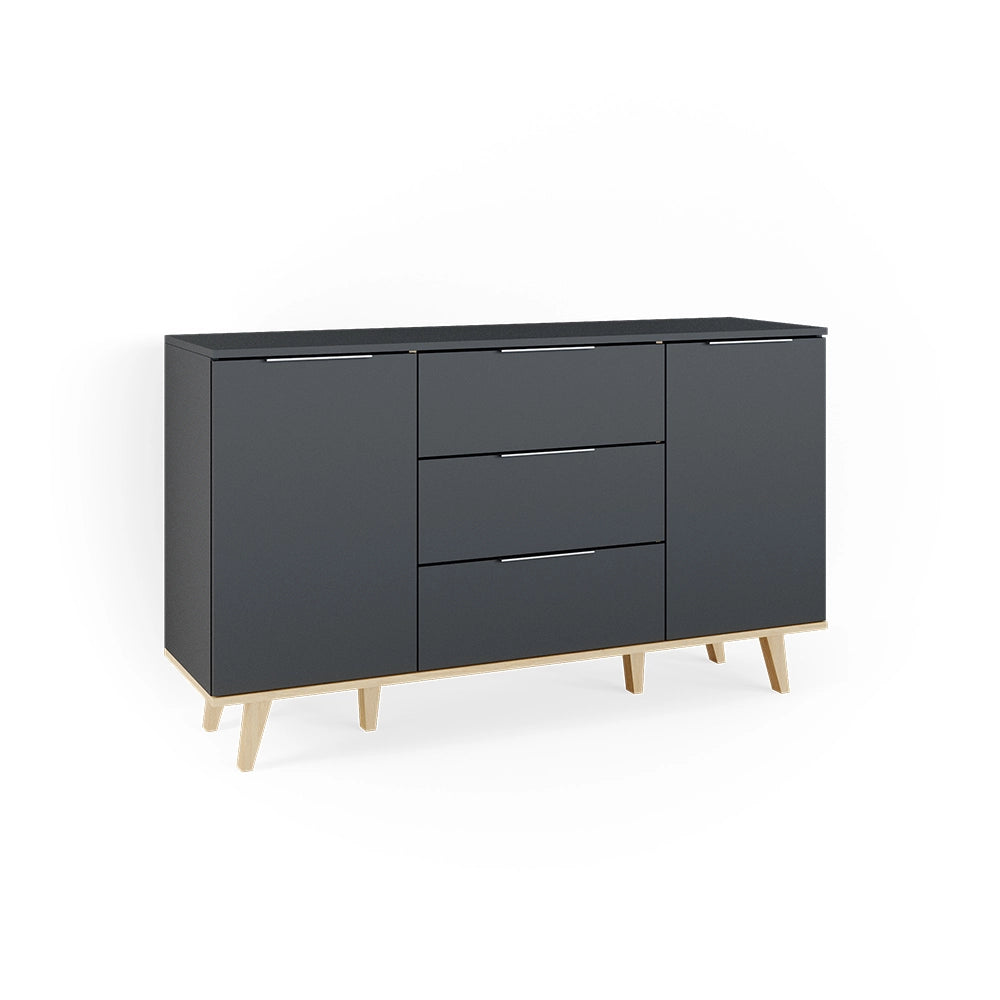 Vicco Cassettiera per camera da letto Antracite 40 x 82 cm