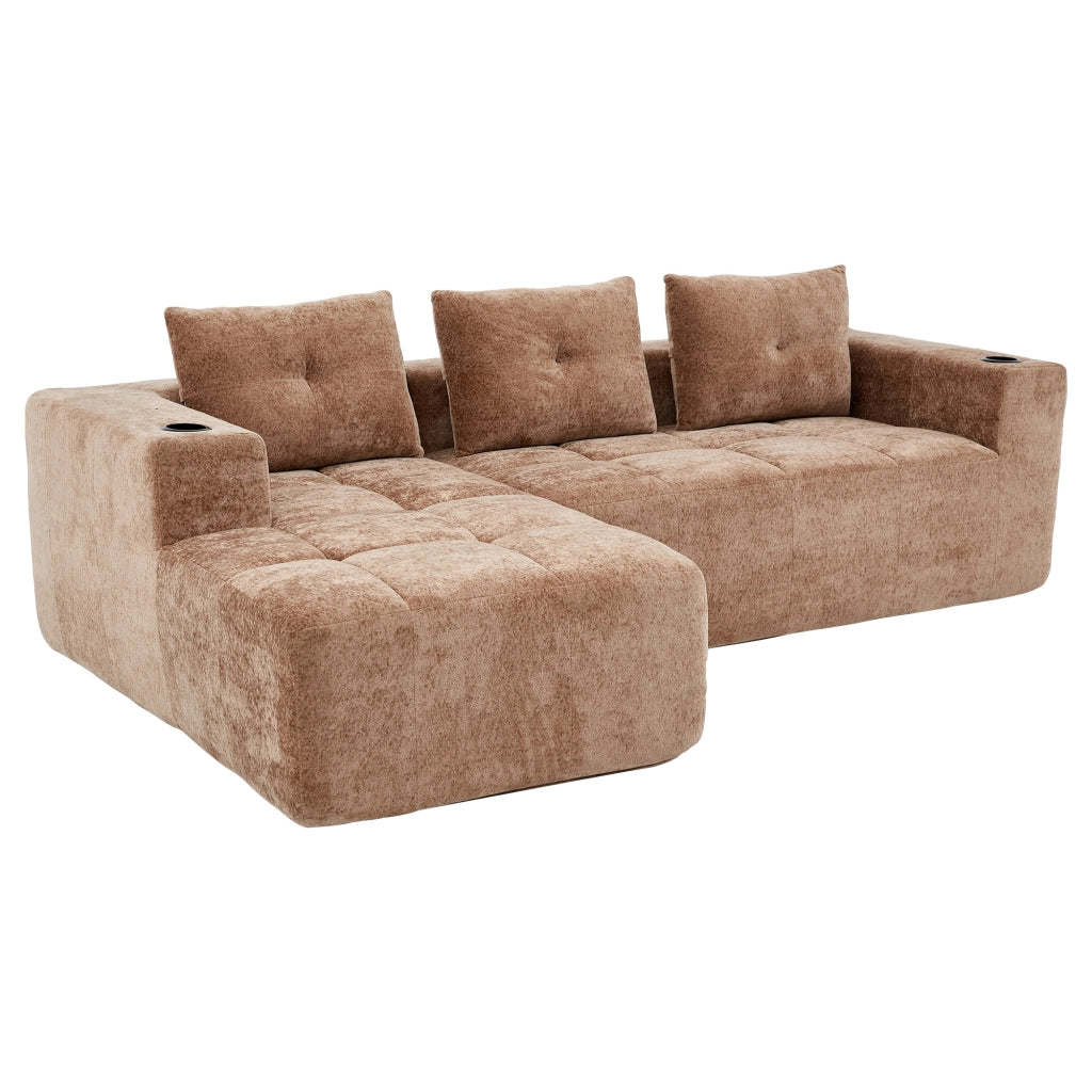 Divano Angolare 3 Posti con Cuscini ¨C MINIMAL ¨C 258 cm