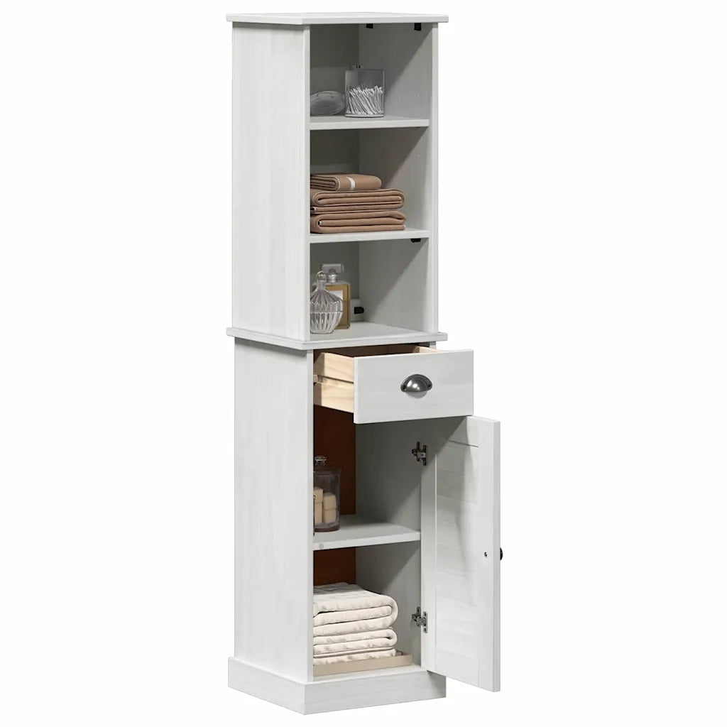 Set di mobili per il Bagno | Armadio da bagno VIGO 2 pz Bianco e Bianco Antico