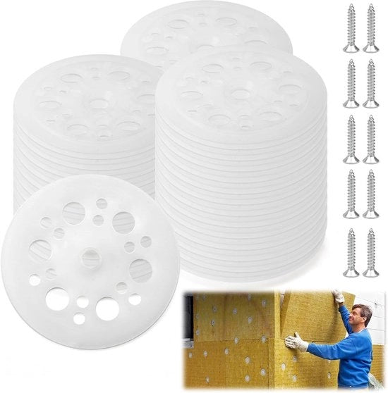 Fili di plastica per sigillatura di lastre di isolamento - 100 pezzi - 3 cm