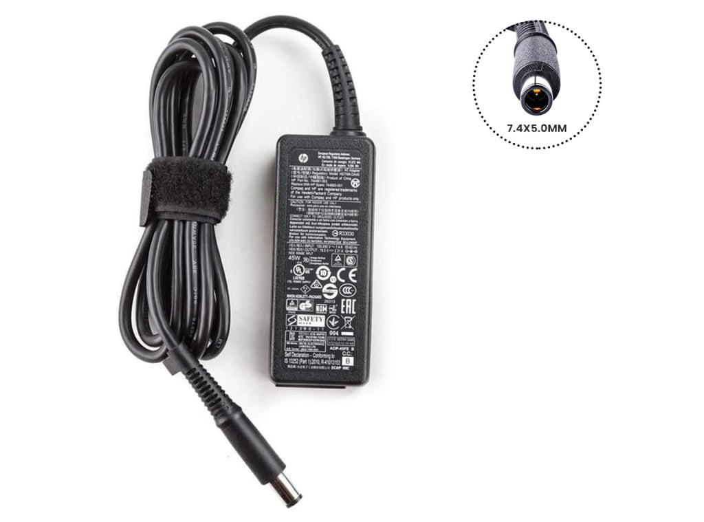 Alimentatore Originale HP 45W HSTNN-DA40 19.5V 2.31A Spinotto Rotondo 7,4 x 5,0 mm
